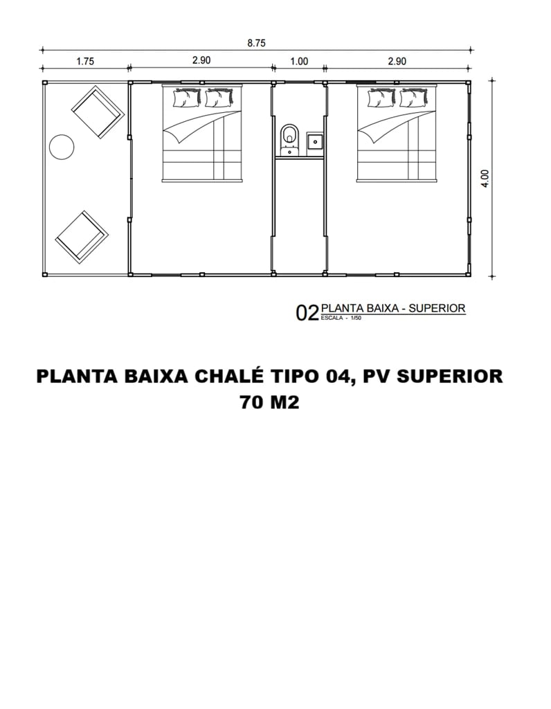 CHALÉ TIPO 04 | Madeireira Europortas/Eurocasas (5)