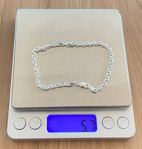 L4-52 Pulseira Cadeado 4mm | Everest Jóias