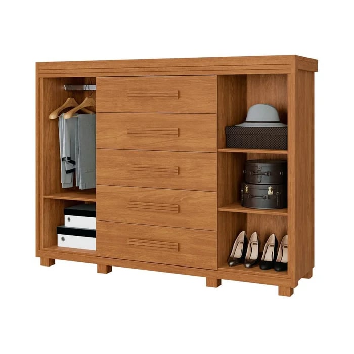 Cômoda Fenix Havana com 5 Gavetas e 2 Portas | ELETRO KIT (4)