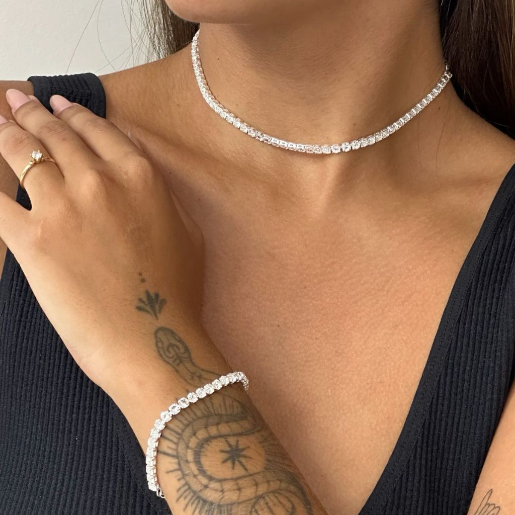 Pulseira riviera zircônia | Linqui