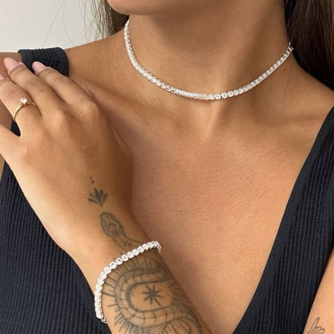 Pulseira riviera zircônia | Linqui