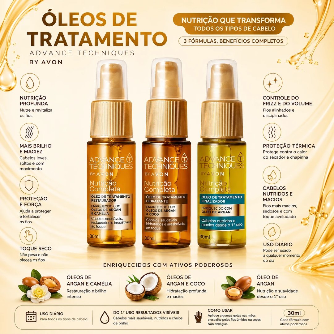 Oleo de Tratamento 30ml ADVANCE TECHNIQUES | Loja Chrysdape