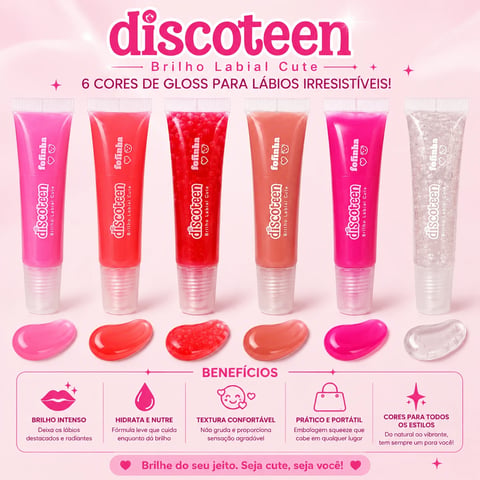 Brilho labial Cute | Loja Chrysdape
