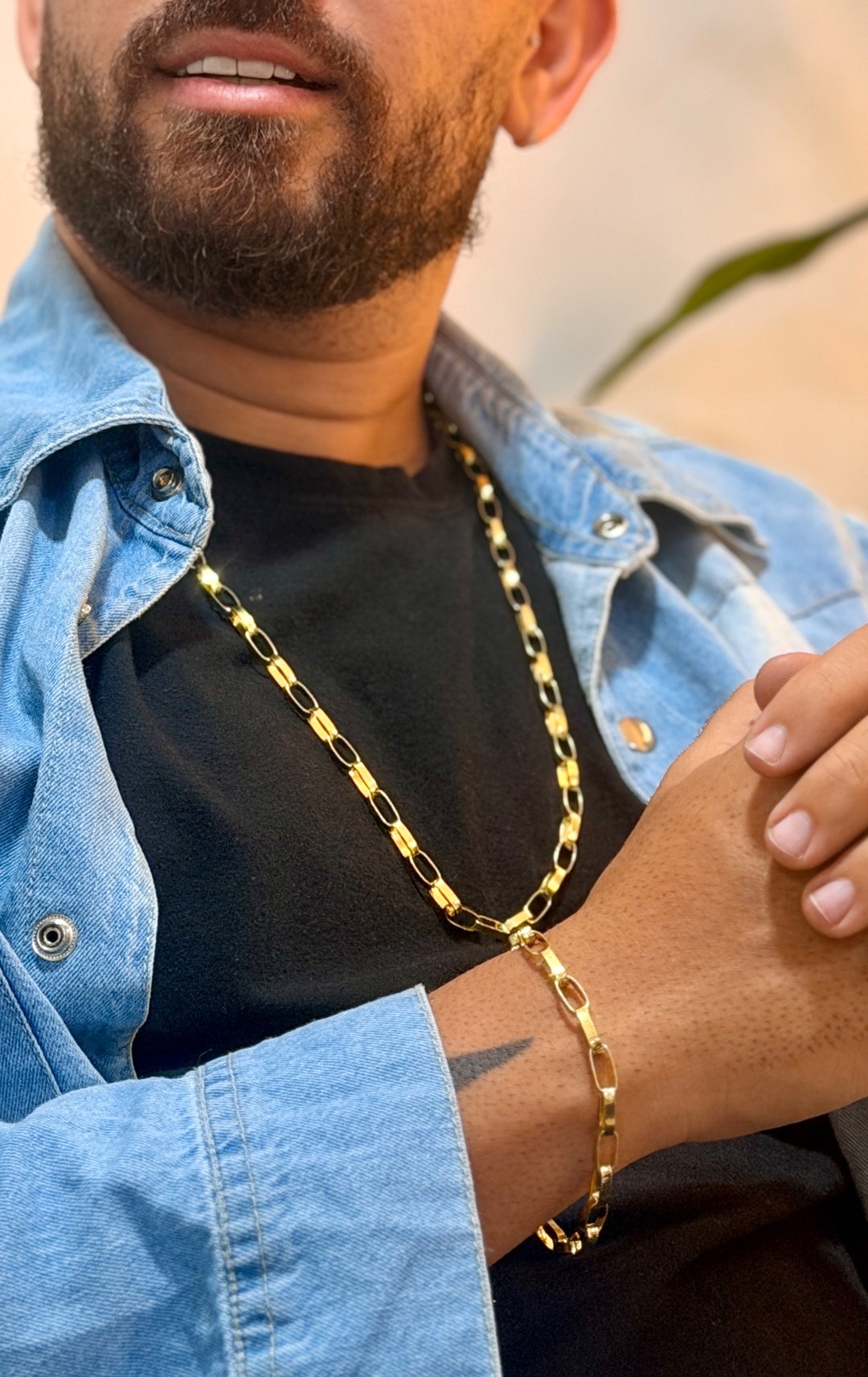 CONJUNTO CORRENTE + PULSEIRA CARTIER DE 5MM | Everest Jóias
