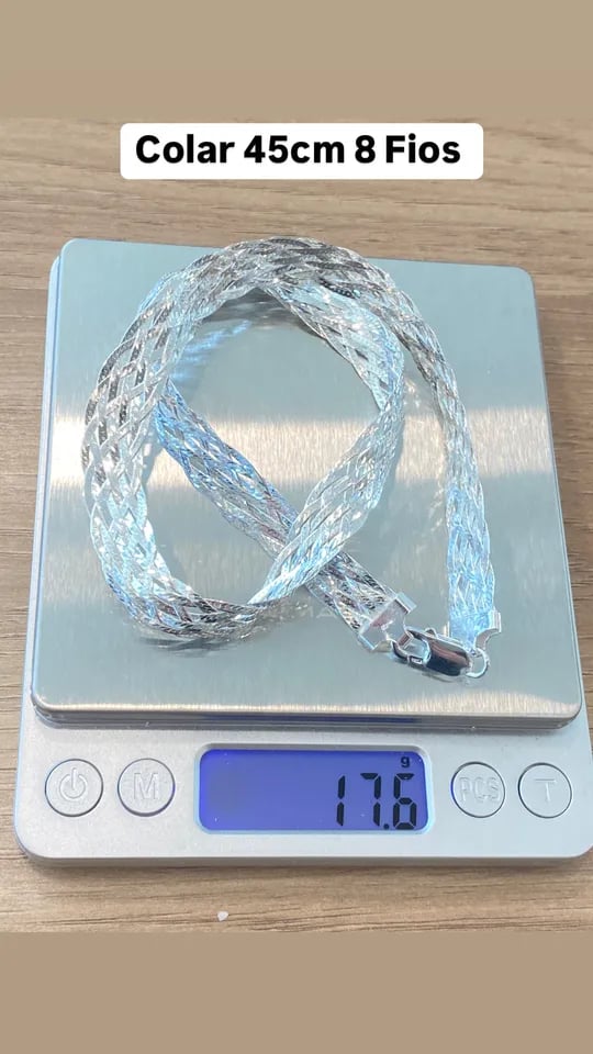L1-2 COLAR 8 FIOS 45CM | Everest Jóias