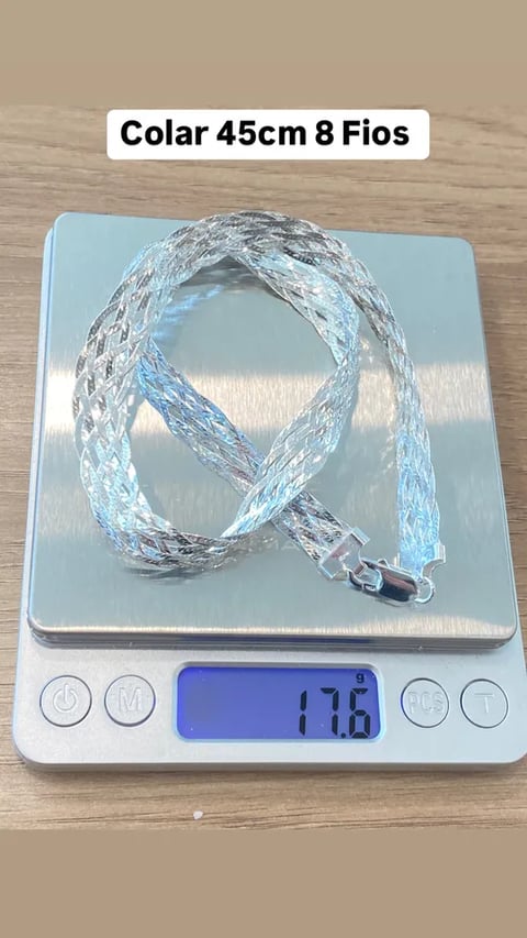 L1-2 COLAR 8 FIOS 45CM | Everest Jóias