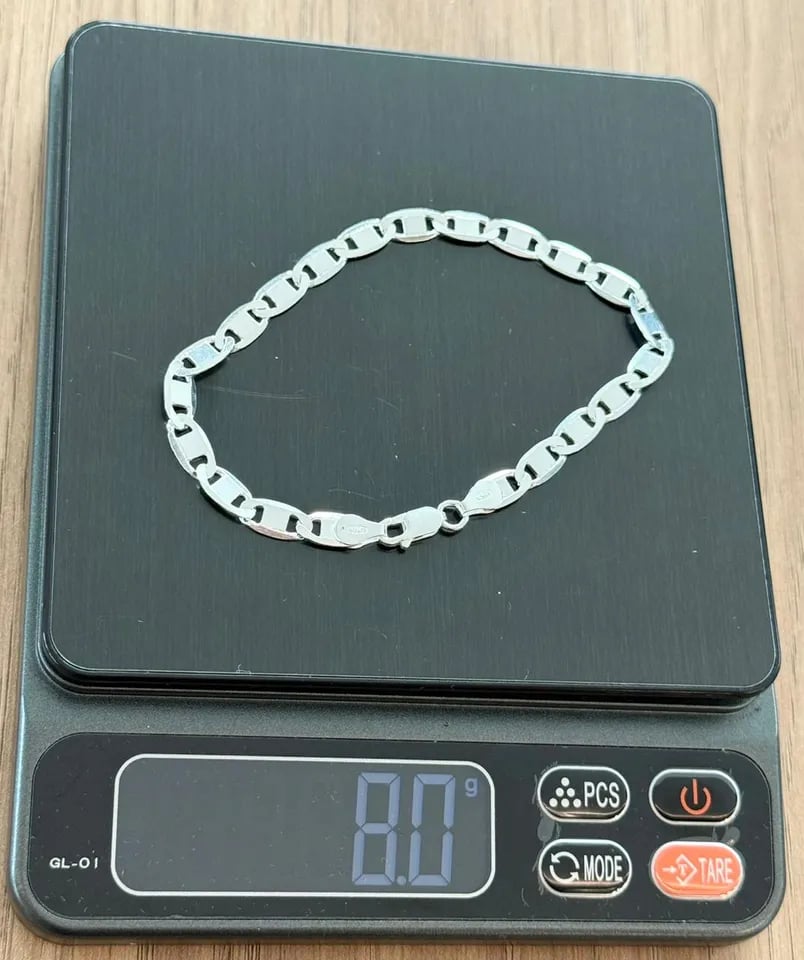 L1-60 Pulseira Piastrine 6mm | Everest Jóias