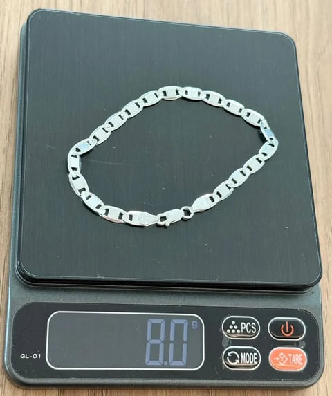 L1-60 Pulseira Piastrine 6mm | Everest Jóias