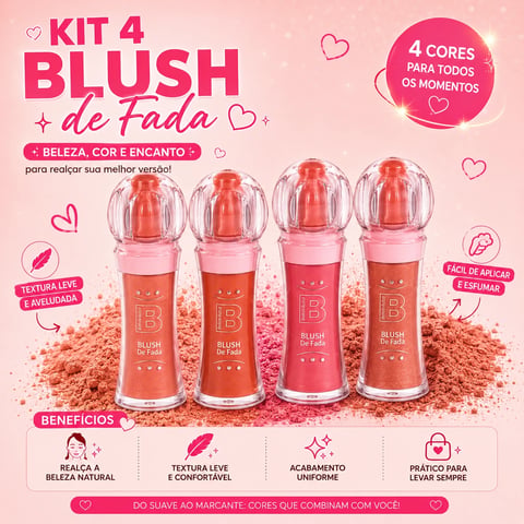Blush de fada 6g | Loja Chrysdape