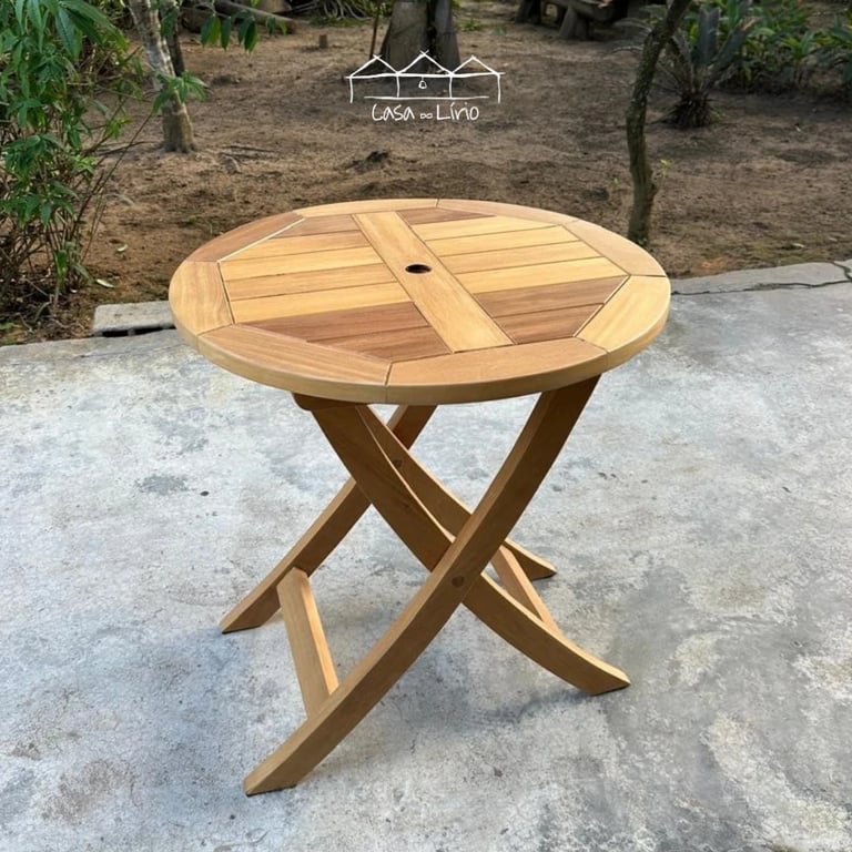 Mesa Redonda Dobravel | Casa do Lírio
