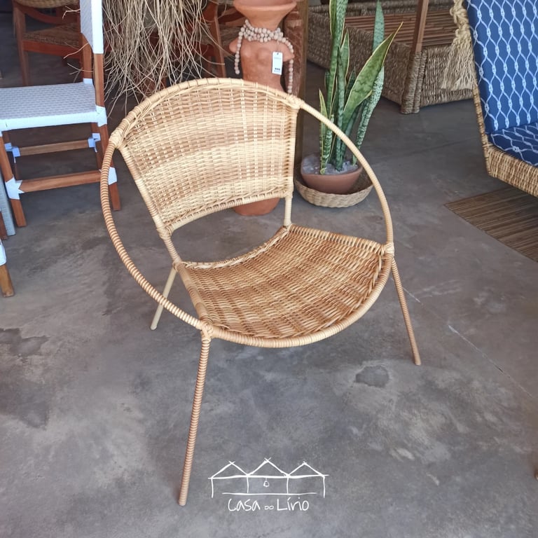 Cadeira Cancún em Junco Sintético Meia Cana | Casa do Lírio (2)