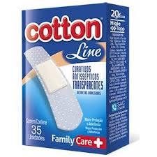 CURATIVO COTTON LINE 35 UND TRANSPARENTES | Evidenci distribuidora