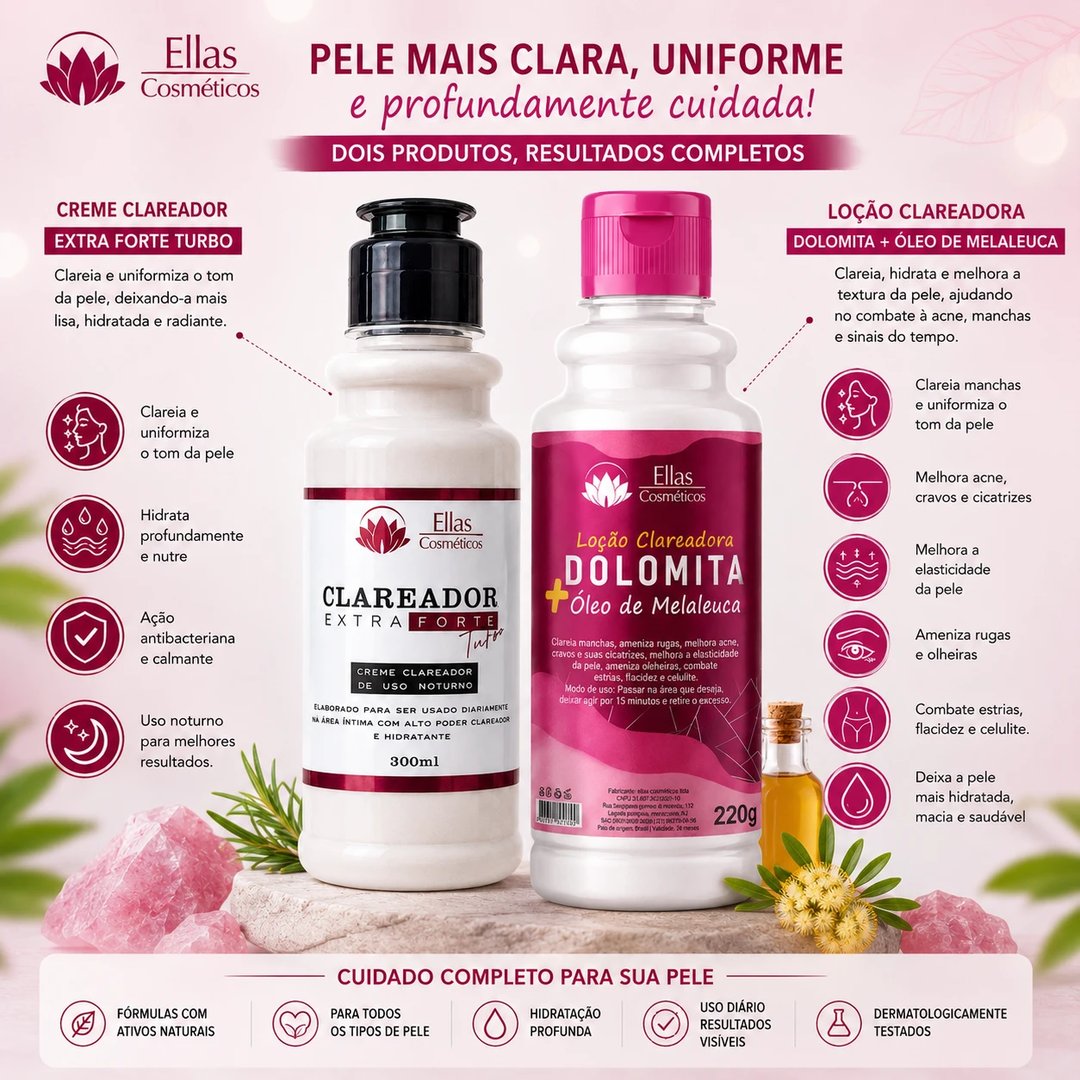 Creme Loção Clareador | Loja Chrysdape