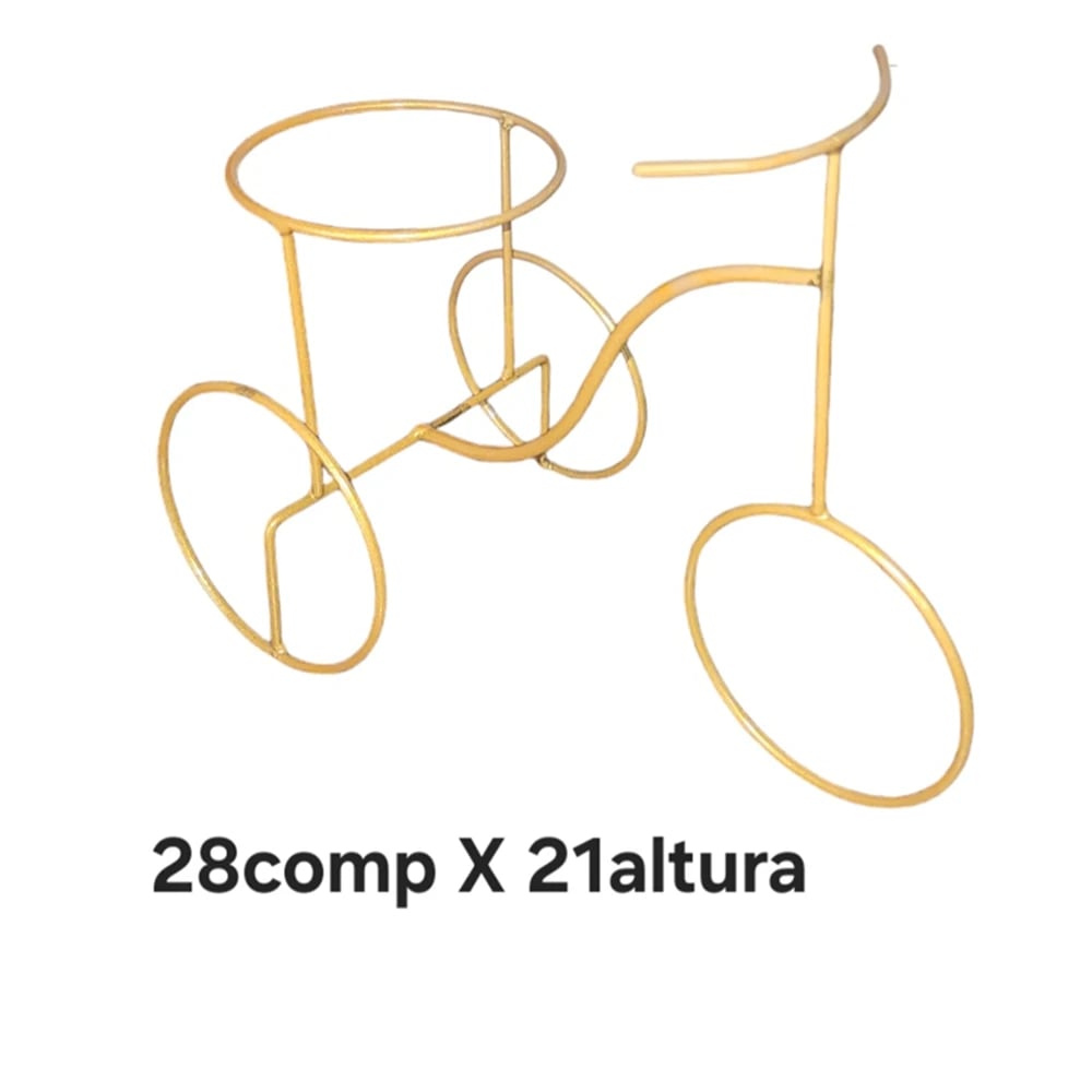 BICICLETINHA COLONIAL PARA 1 VASO | ART'S FERRO