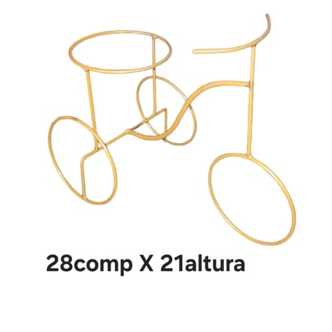 BICICLETINHA COLONIAL PARA 1 VASO | ART'S FERRO