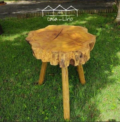 Mesa Bolacha Tripé Orgânica | Casa do Lírio