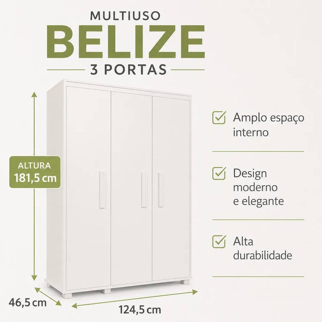 Multiuso Fenix Belize com 3 Portas | ELETRO KIT (4)