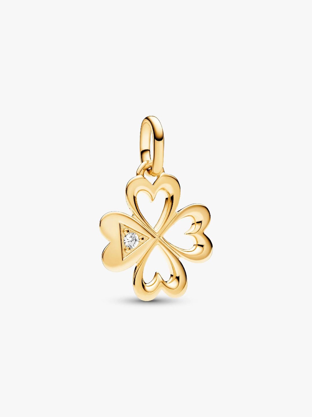 Charm Medalhão Coração Trevo de Quatro Folhas Pandora ME | Like Joias e Acessórios