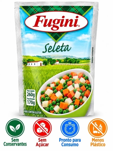 SACHE VEGETAIS FUGINI SELETA LEGUMES 36X170G | Central de Negócios B2B