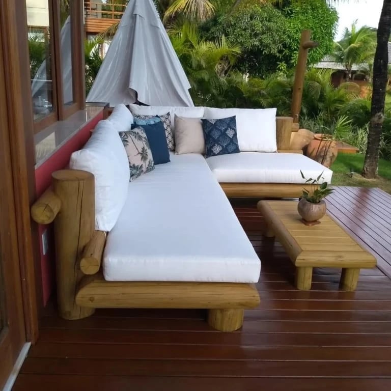 Sofá Tronco Estrutura De Eucalipto - Tecido Acquablock | Casa do Lírio (2)