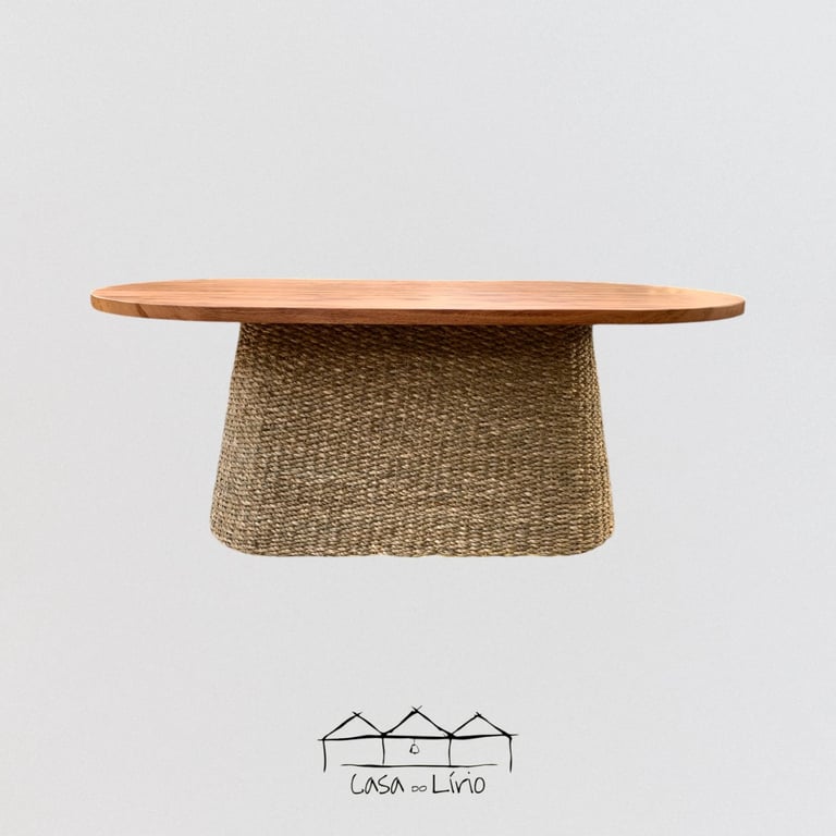 Mesa Cone Oval Em Taboa | Casa do Lírio (2)