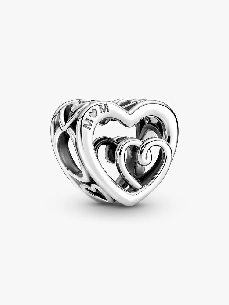 Charm Corações Infinitos Entrelaçados | Like Joias e Acessórios