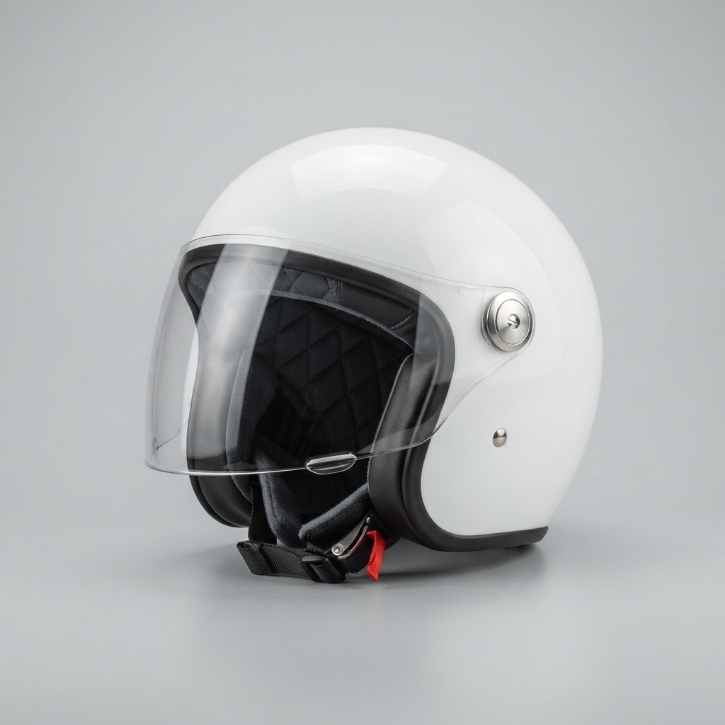 Capacete aberto branco | Linqui