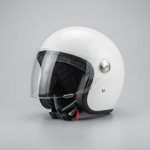 Capacete aberto branco | Linqui