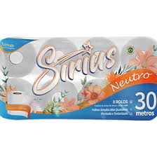 PAPEL HIGIENICO SIRIUS 4X16X30MT SIMPLES | Evidenci distribuidora