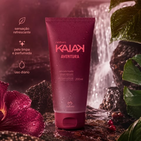 Sabonete Liquido para Corpo 200ml KAIAK AVENTURA FEMININO | Loja Chrysdape
