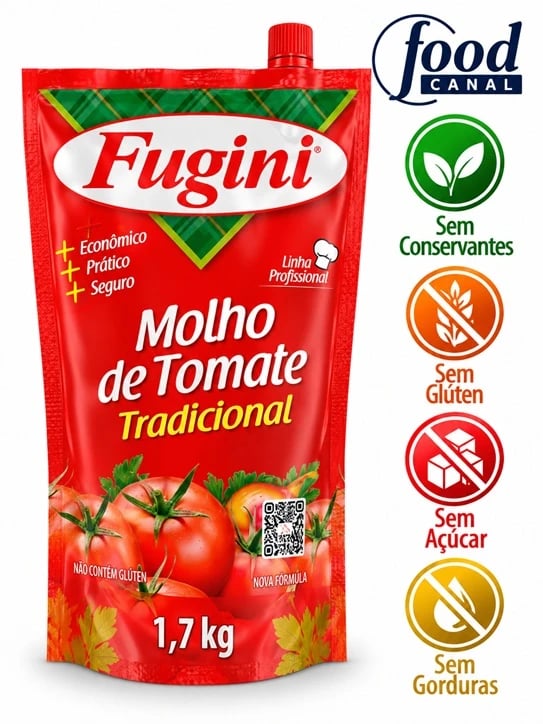 FOOD MOLHO TOMATE FUGINI TRADIC SACHE 6X1,7KG | Central de Negócios B2B