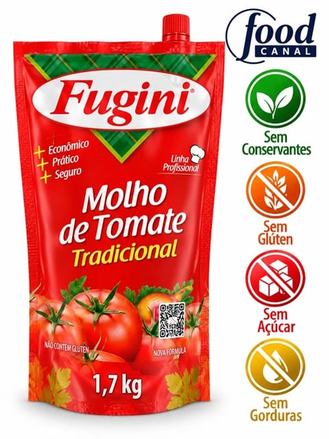 FOOD MOLHO TOMATE FUGINI TRADIC SACHE 6X1,7KG | Central de Negócios B2B