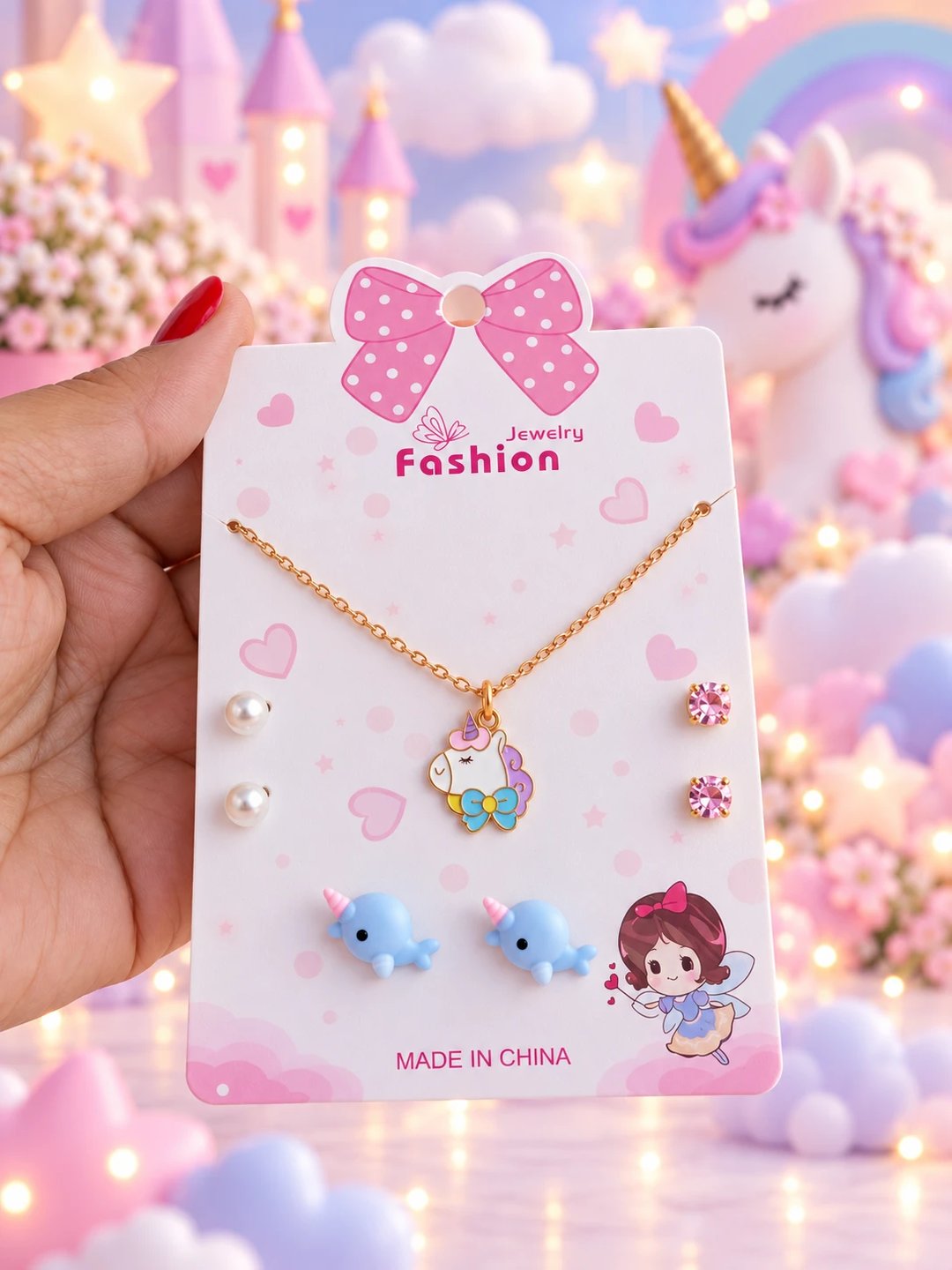 Conjunto 01 colar e 03 pares de brincos (03 OPÇÕES) | Loja Chrysdape (4)