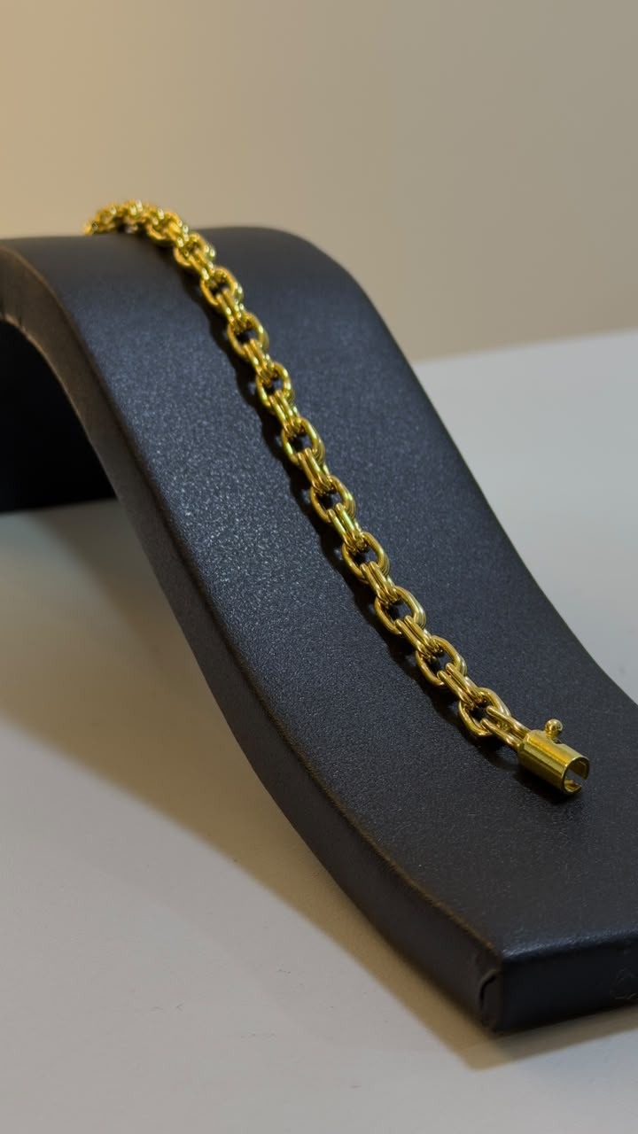 PULSEIRA CADEADO DUPLA DE 6MM | Everest Jóias (2)