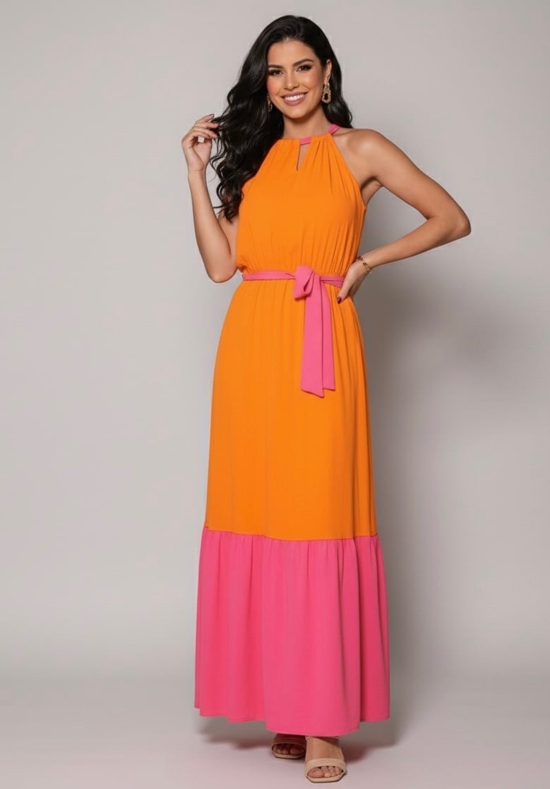 Vestido Bicolor VT40 | Dryffer Fashion (2)