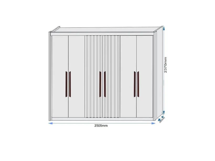 Roupeiro Europa Potente 6 portas | ELETRO KIT (4)