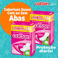 ABSORVENTE COTTON LINE SUAVE S/ABAS (PCT C/16UN) | Evidenci distribuidora