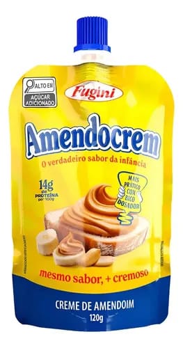 AMENDOCREM FUGINI CREMOSO SACHE BICO 24X120G | Central de Negócios B2B