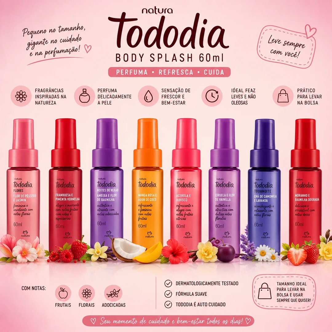 Body Splash TODODIA 60ml | Loja Chrysdape
