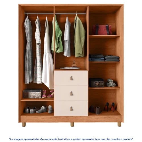 ROUPEIRO CAEMMUN INTENSE 1.5 06 PTS E 03 GV | Decoralar móveis e eletrodomésticos (2)