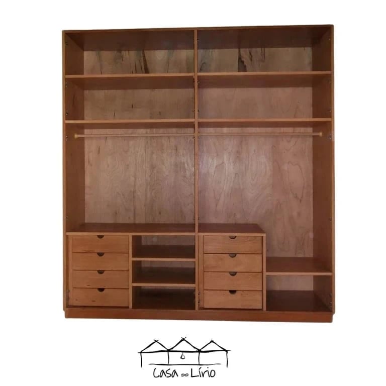 Armário Clássico Closet Sem Portas | Casa do Lírio