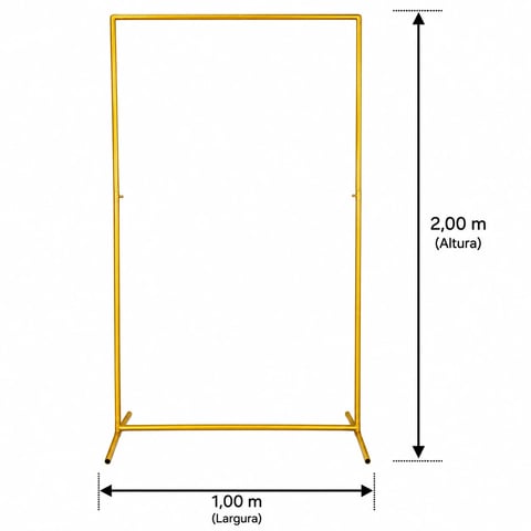 ARCO QUADRADO 2,00ALTURAX1,00LARG | ART'S FERRO
