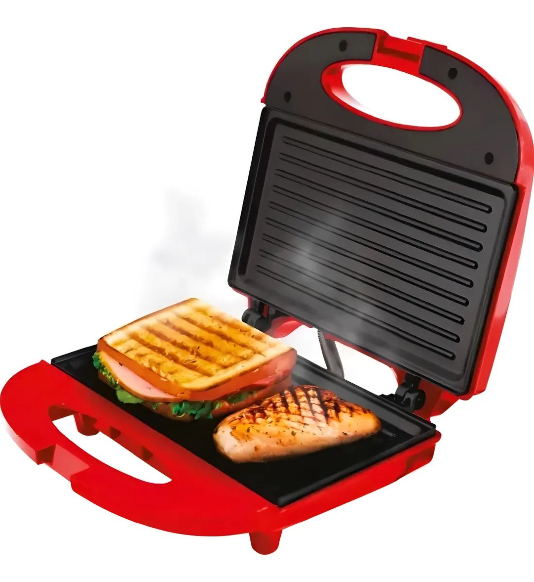 Sanduicheira E Grill 2 Em 1 Cor Vermelho Kian | Decoralar móveis e eletrodomésticos