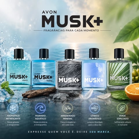 Perfume Musk+ 75ml | Loja Chrysdape