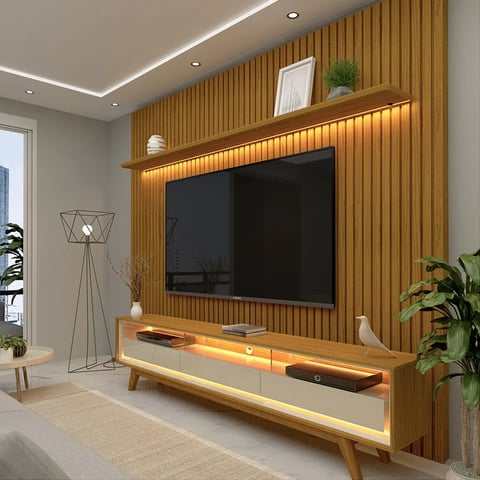 Conjunto Gélius - Painel Nobre + Rack Requinte | ELETRO KIT