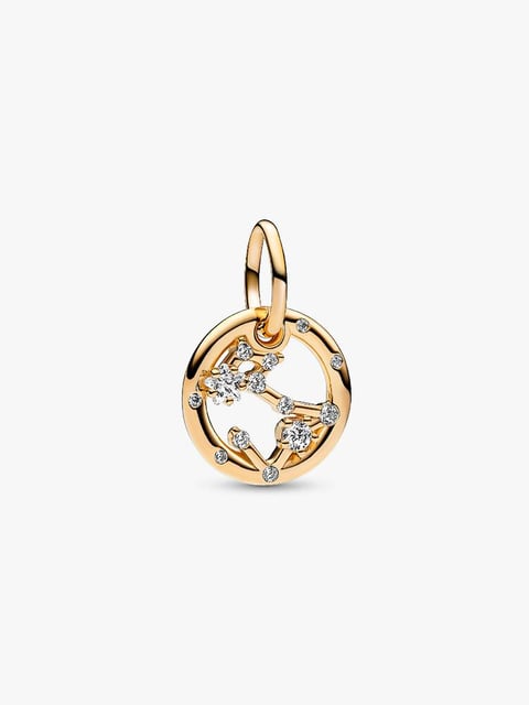 Charm pendente do zodíaco de peixes | Like Joias e Acessórios