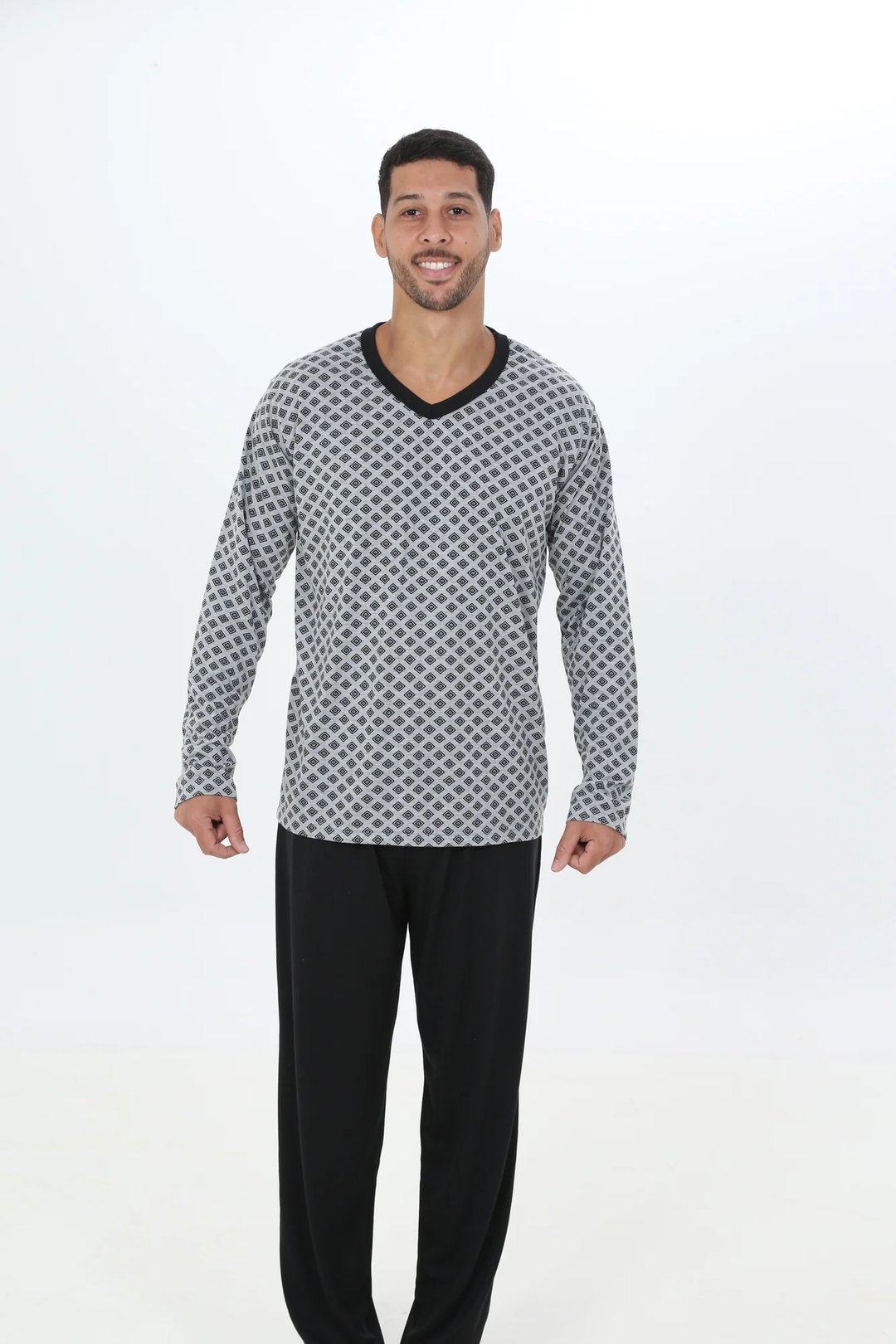 PIJAMA INVERNO MASCULINO MALHA FRIA | Gatto Style (4)