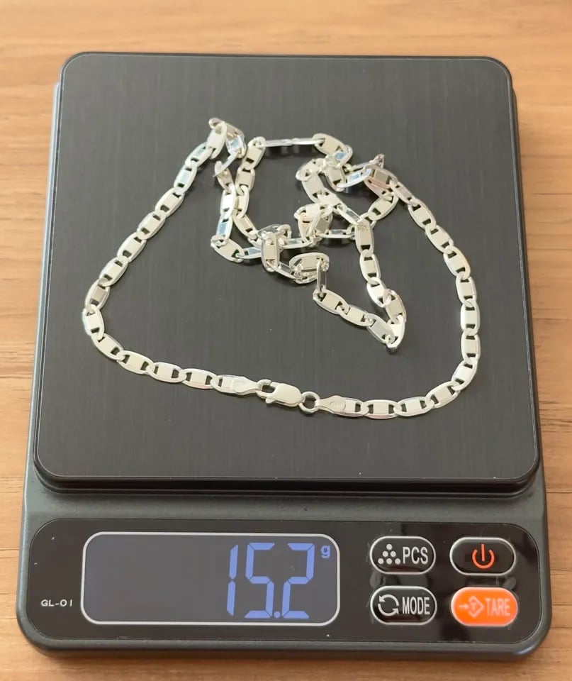 S1-87 CORRENTE PIASTRINE 4,5MM 60CM | Everest Jóias