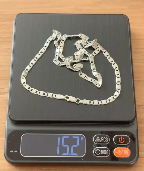 S1-87 CORRENTE PIASTRINE 4,5MM 60CM | Everest Jóias