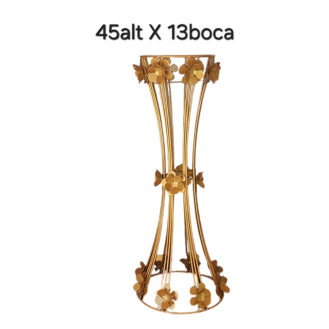 VASO MACIÇO FLOR 45ALT X 13 BOCA | ART'S FERRO